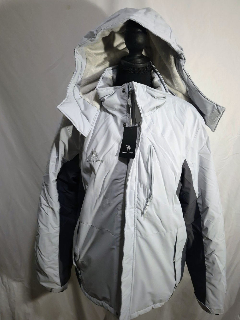 White Hooded Winter Jacket